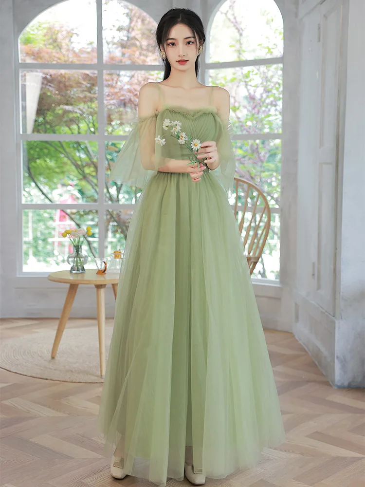 Green Bridesmaid Dresses Vestidos De Damas Color Verde Vestido