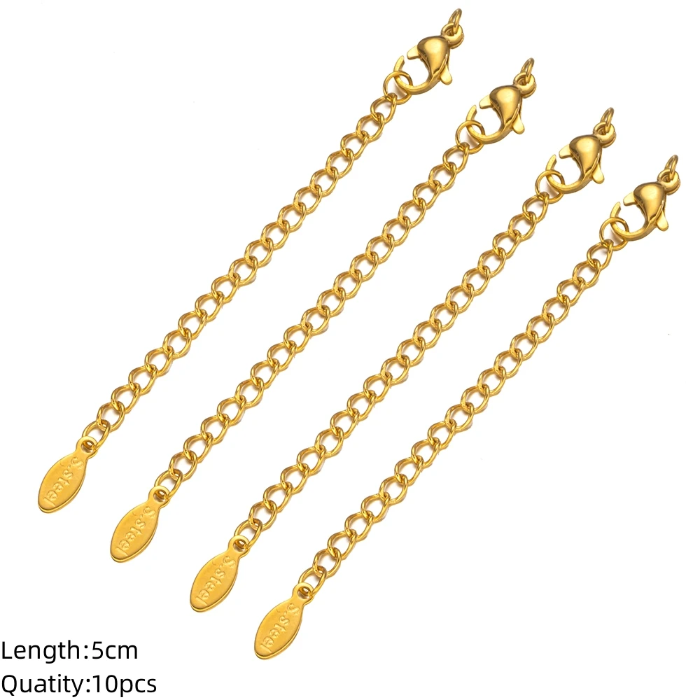 Oval Gold X 10 Pcs