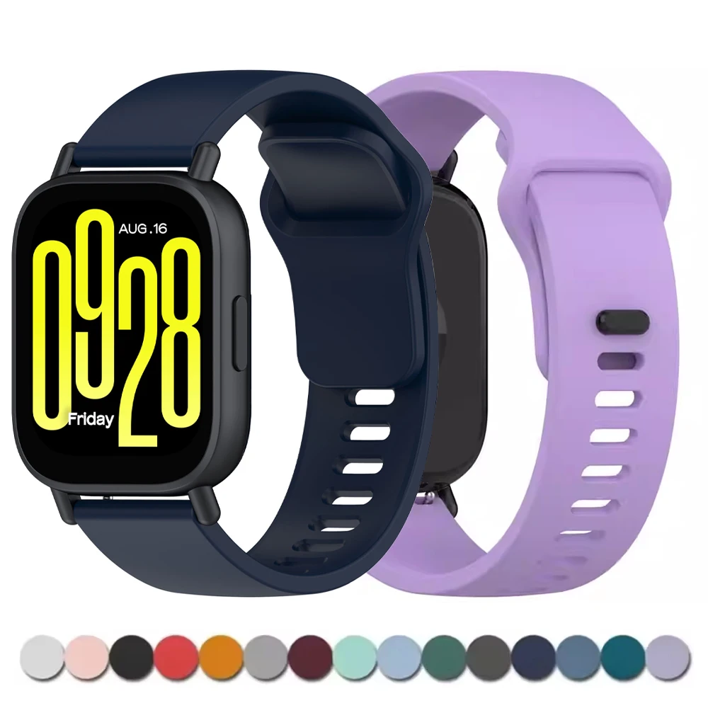 Enhanced Silicone Strap for Smartwatch - 22mm Sport Band Bracelet in Vibrant Colors