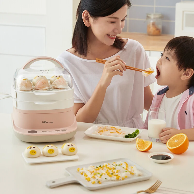 New Electric Steamer Food Steamer Drawer Type Cooking Machine Intestine Powder Machine White Color Steamed Sausage