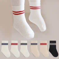 Spring Mid Tube Baby Socks Sport Soft Children Kids Socks Breathable Kids Boys Girl Socks Strip Mid Tube Socks 1