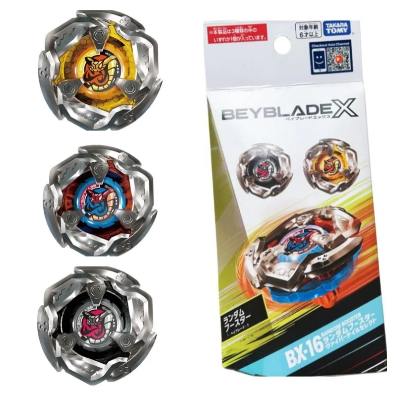 [Loose][No Packing Box][With QR Code] Takara Tomy Beyblade X BX-16 Random  Booster Viper Tail Select Full Set (Set of 3 Models)