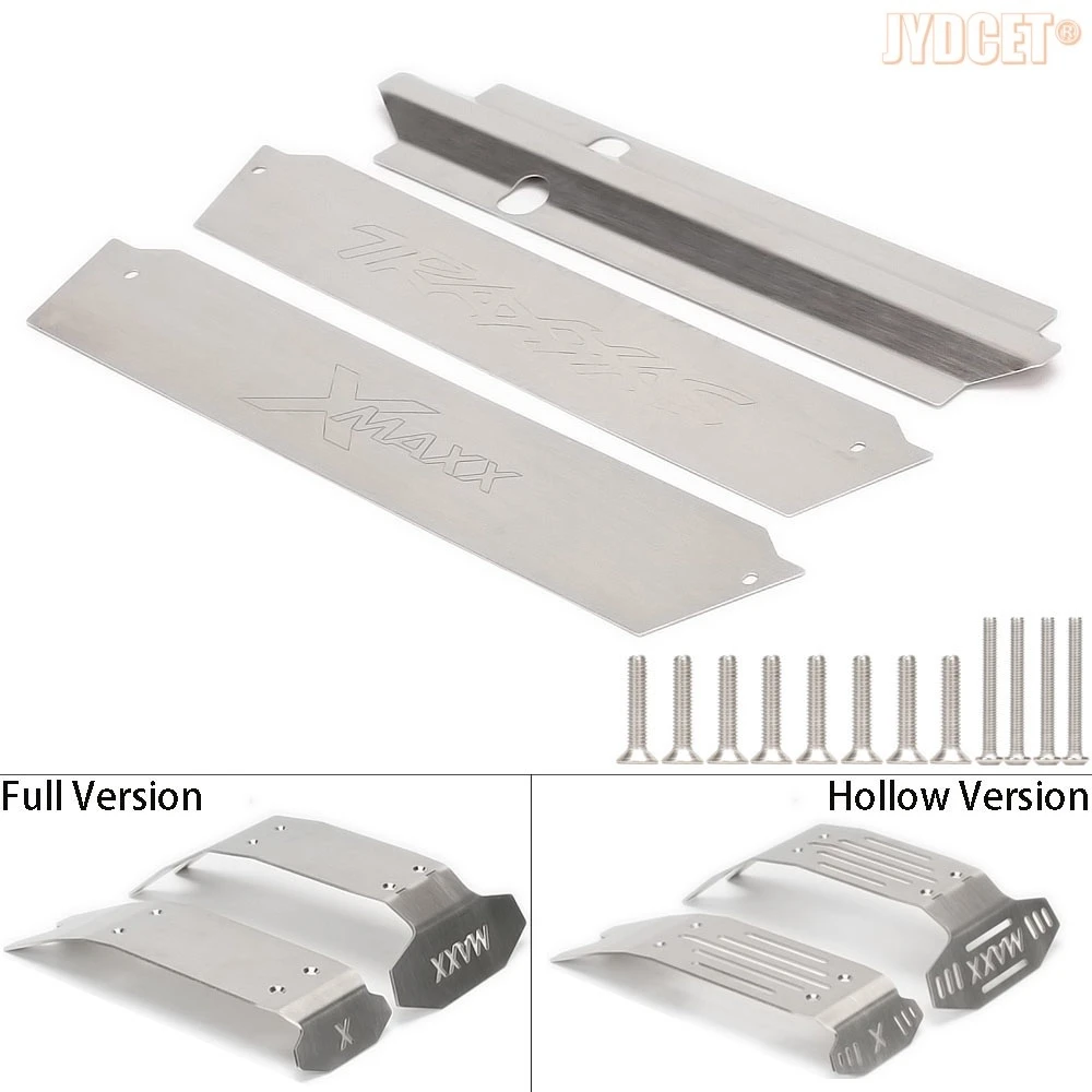 7744 Front & Rear Stainless Steel Chassis Armor Skid Plate Guard