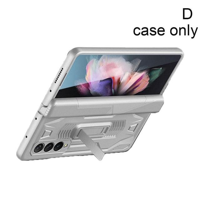 For Samsung Zfold3 Mobile Phone Shell Magnetic Suction Personality Creative W22 All-inclusive Bracket Shell With F S0B4