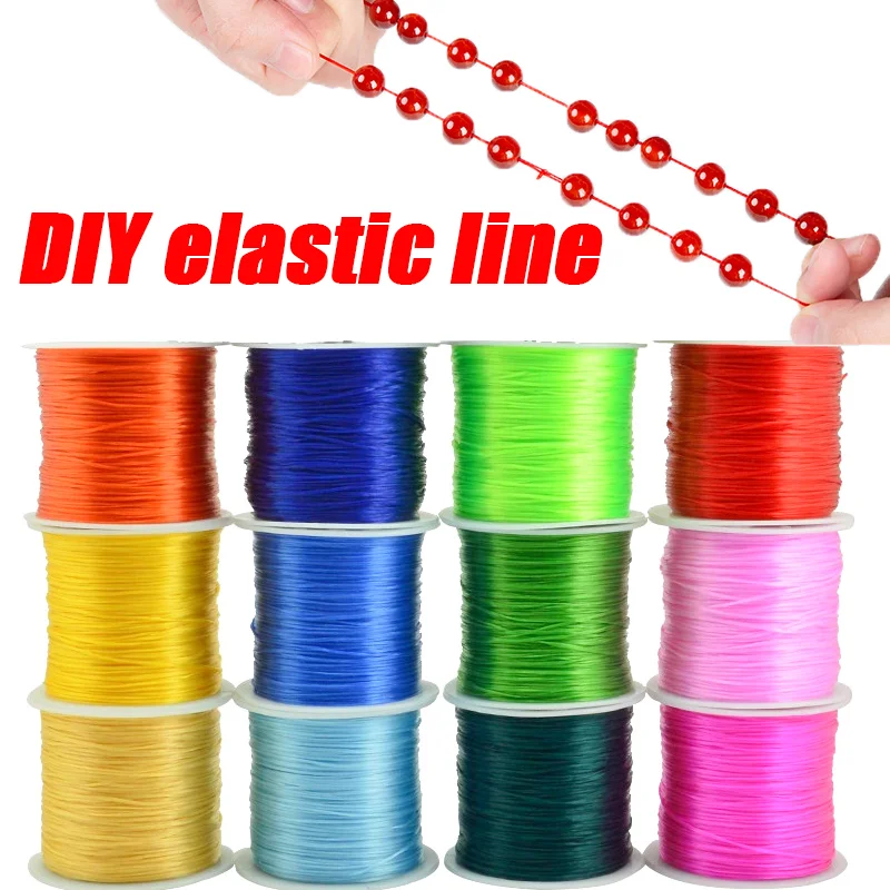 10mrollBeadingCordBraceletsStretchStringColorfulDIYElastic