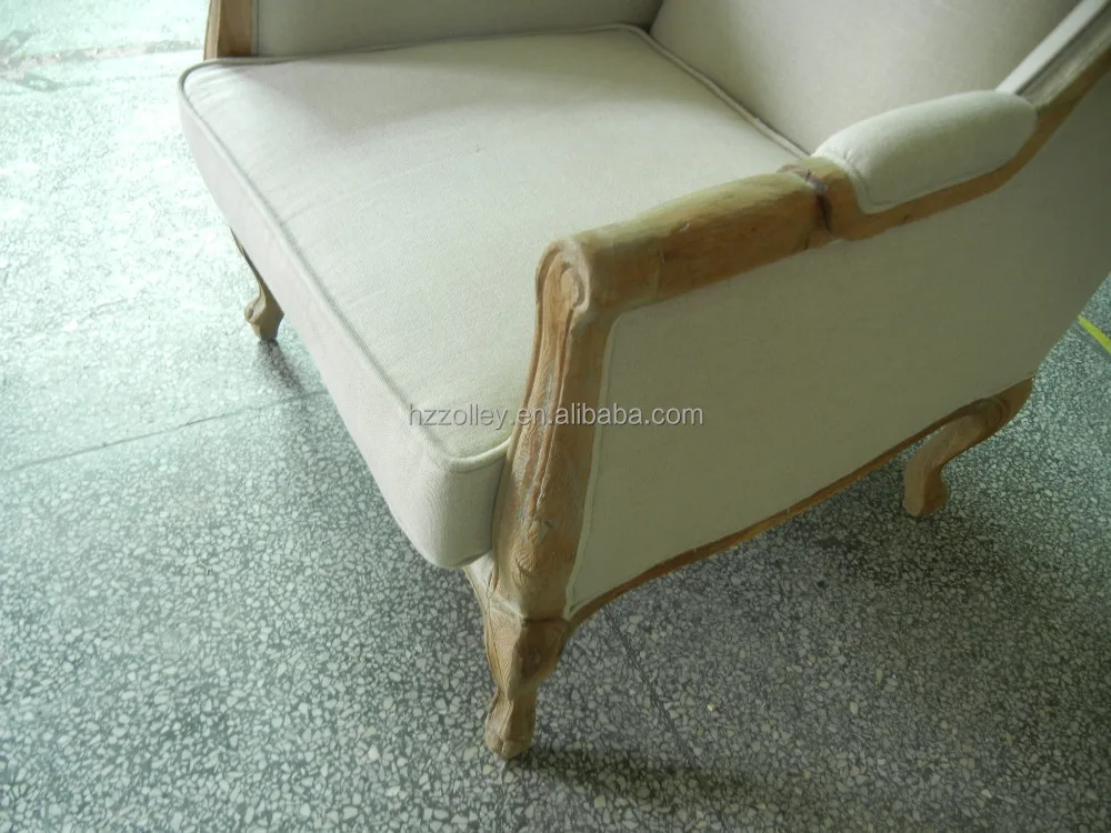 Italian chic style coffee shop waiting sofa chair,modern fabric wooden armchair