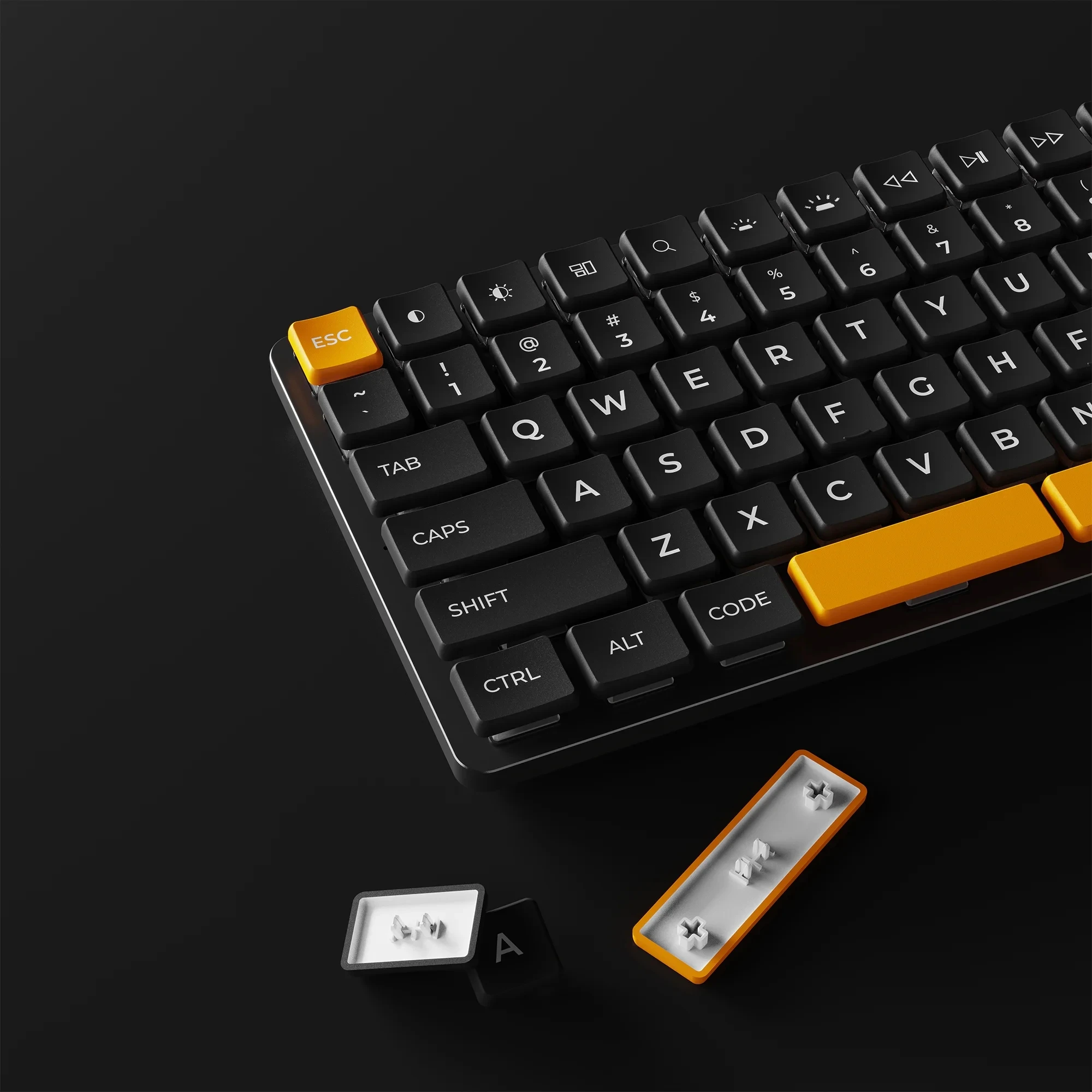 Chosfox-cfx Keycaps para Teclado Baixo Perfil Keycaps Pbt Keycaps para Interruptores Kailh Choc Low Profile - Imagem 2