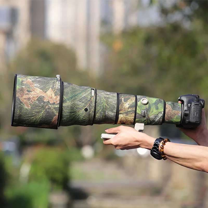 CHASING BIRDS 카무플라주 렌즈 코트, 캐논 EF 800mm F5.6 L IS USM 방수 및 방수 탄성 렌즈 보호 커버