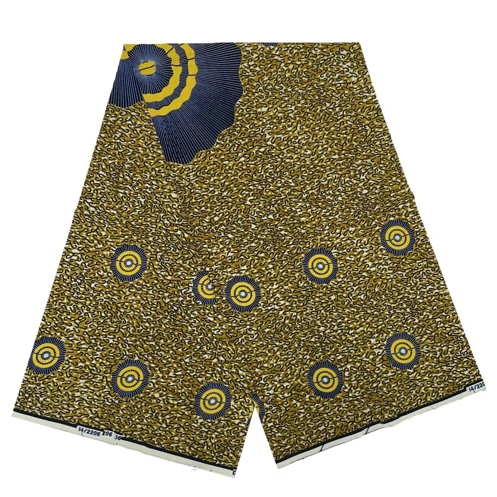 New Design 100% Cotton Top Quality Holland Wax African Fabric For Wedding Dress Making Craft Loin cloth T8