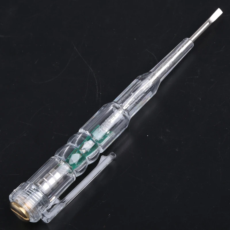 Transparent Voltage Test Pen Tester Pencil Non-Contact Electrical Voltage Detector Pen Portable Testing Tool Plastic 2