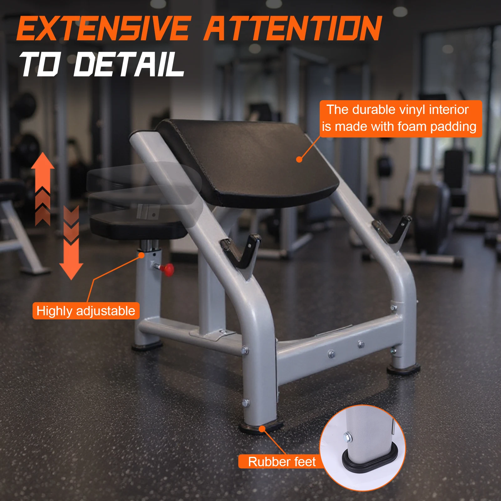 Metal Home Gym Strength Training Fitness Equipment Adjustable Bench