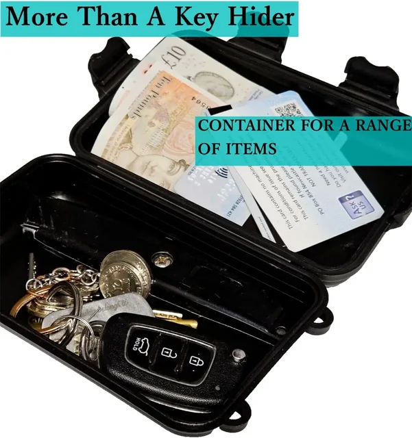 Magnetic Keychain Storage Box Under The Car Multifunctional Hidden Waterproof Key Bag Spare Key GPS Locator Magnetic Storage Box 4