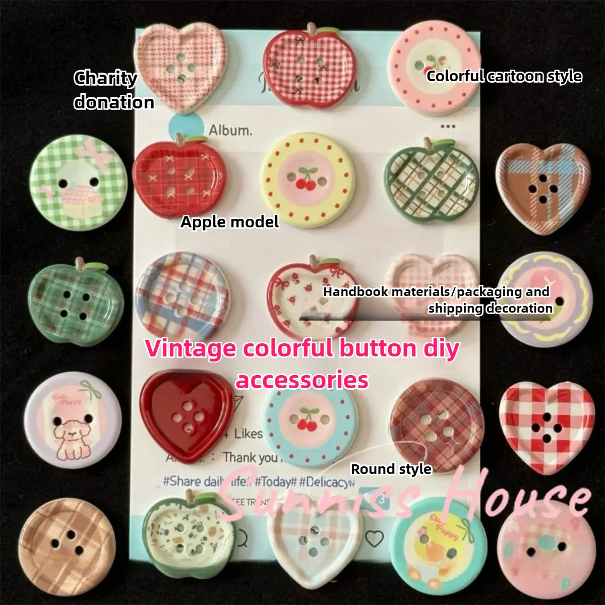 Resin Sewing Buttons Set 2