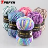100g=1Pc ColorFul Milk Cotton Yarn Worsted Blended Crochet Yarn Knitting Sweater Scarf 7plys 1