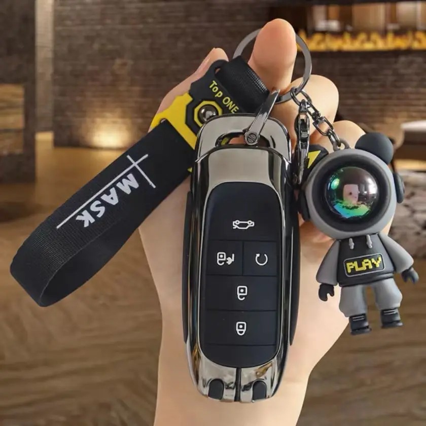 

Zinc Alloy For GAC New Energy Trumpchi GA6 GM6 Aion S V Y LX GS7 GS8 GS5 GM8 Remote Smart Car Key Case Fob Keychain Accessories