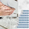 cotton walf Adjustable Facial Makeup Headband with Magic Tape Pure Natural Terry Waffle Sweat-Absorbent Facial Spa Headband 6
