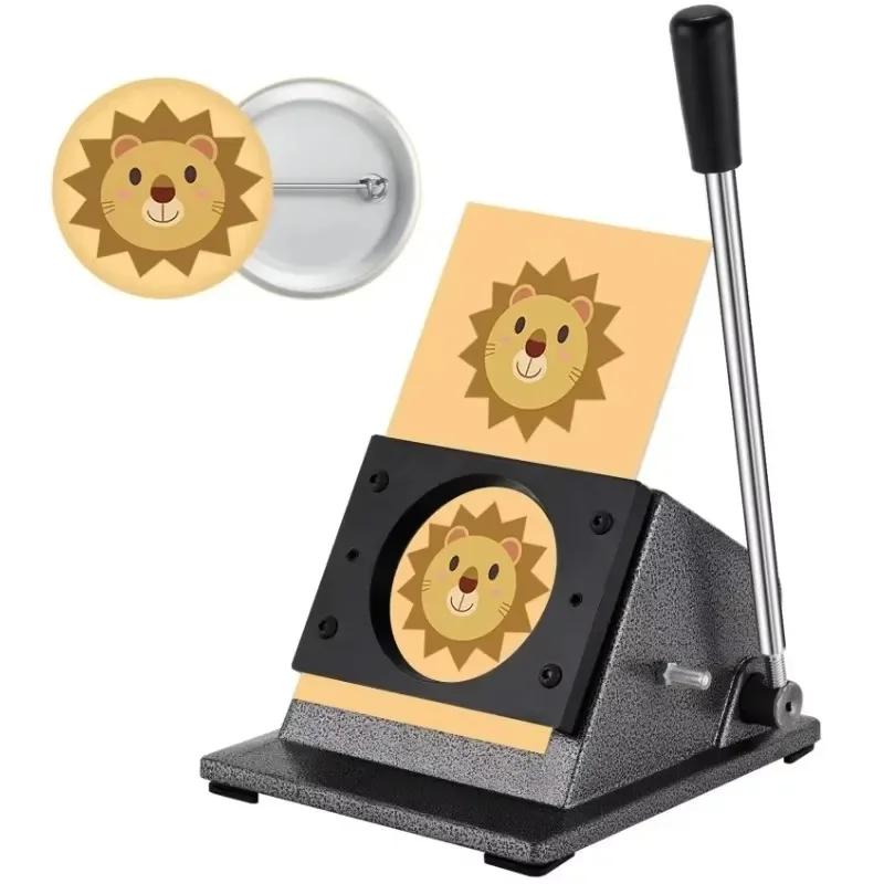 25/32/44/58/75mm Button Paper Cutter Circle Paper Punch Cutter Graphics Punch DIY Button Badage Card Cutting Machine