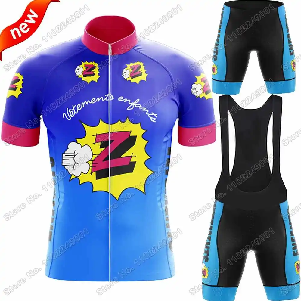 2023 Retro Cycling Jersey Z Vetements Team Set Men Vintage Cycling