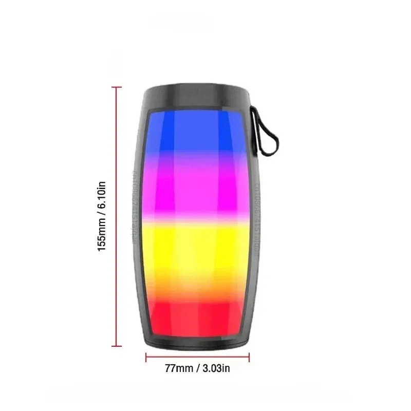 Portable  Wireless Sound Box Bluetooth Speakers Powerful  Subwoofer Car Audio Bass MP3 Player Sound System LED Lights - 5