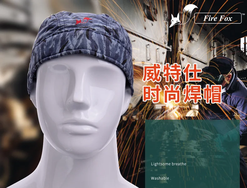 Cotton Welder Hats Washable Weldor Helmet Arc Knight Welding Scarf