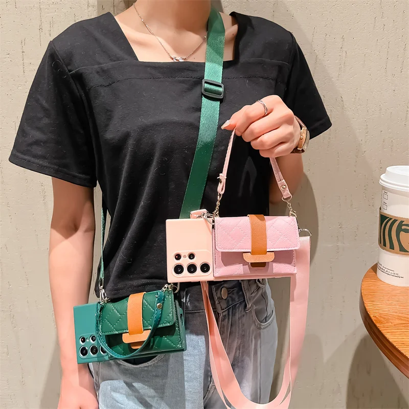 Honor 50 20 30 9X Case Crossbody Hand Strap TPU Wallet Phone Case for