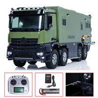 1/14 Remote Control Touring Car RC Recreational Vehicle Model RTR Sound Light Smoking 3-speed Transmission Toys Model THZH1740 1