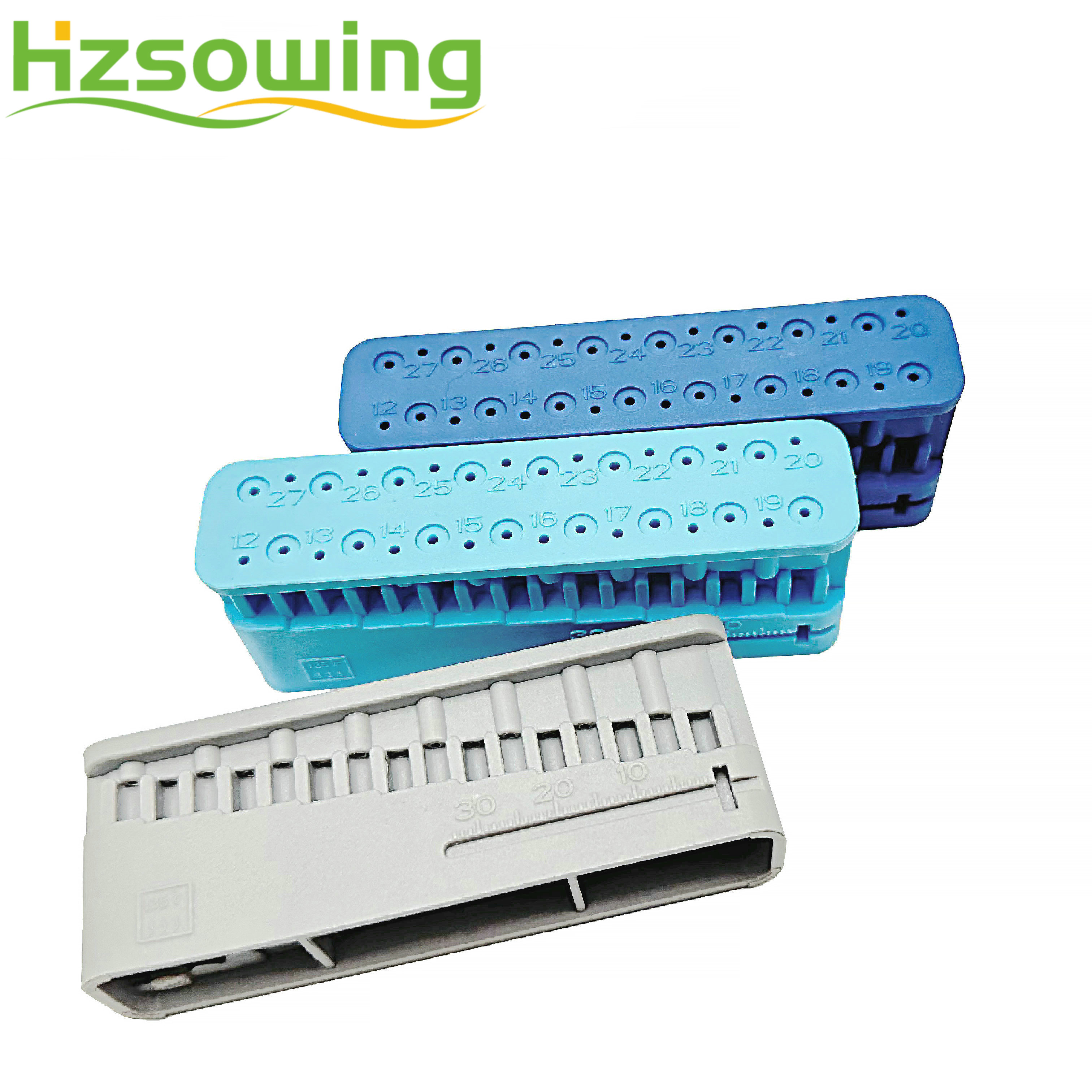 Dental Endo Measuring Plastic Endodontic Block Root Canal Measuring Block Dentist Instrument Ruler