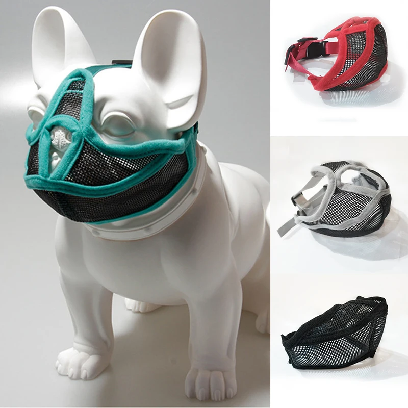 

Pet Dog Adjustable Mask Bark Bite Mesh Mouth Muzzle Grooming Anti Stop Chewing Muzzle Pets Accessories For Small Medium Dog