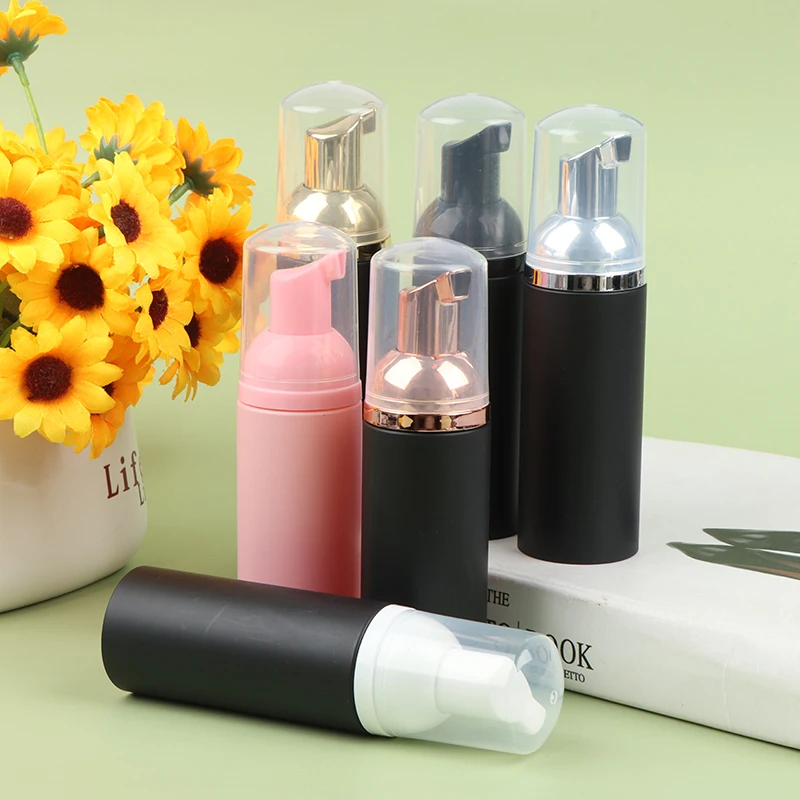 

50ml Plastic Foam Pump Bottle Refillable Empty Cosmetic Container Cleanser Soap Shampoo Foaming Bottles Makeup Travel Bottle