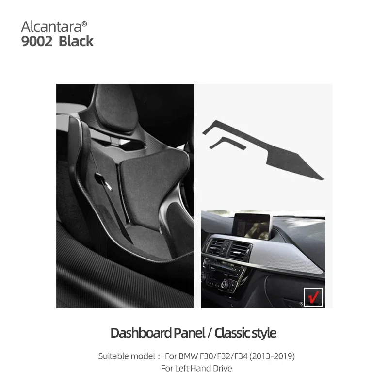 OYDDL Autocollant de voiture pour console centrale, couverture de CD,  garniture intérieure compatible avec les accessoires BMW F30 F34 3GT (cadre  CD