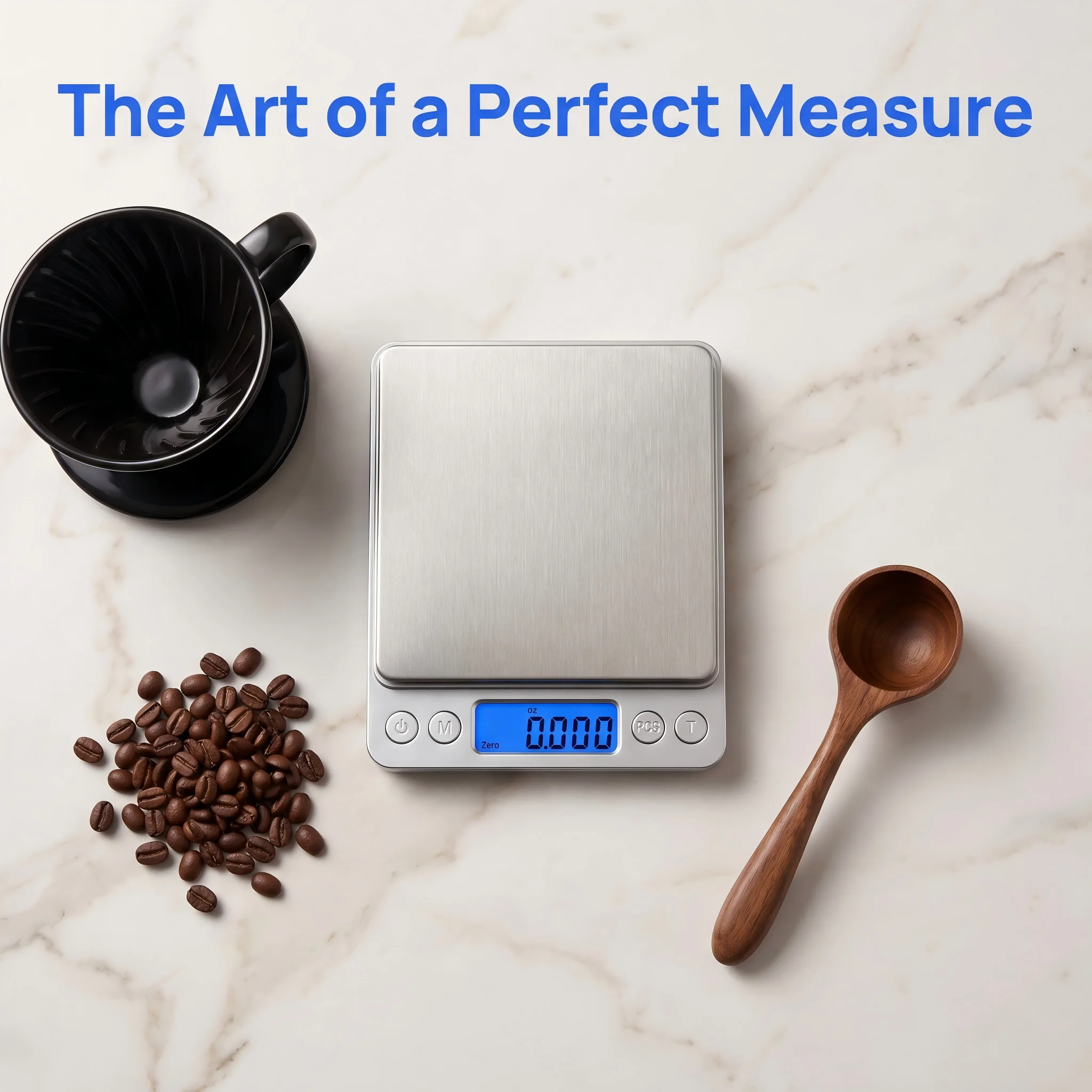 Stainless Steel Digital Kitchen Scale with LCD Display for Precise Cooking and Dieting