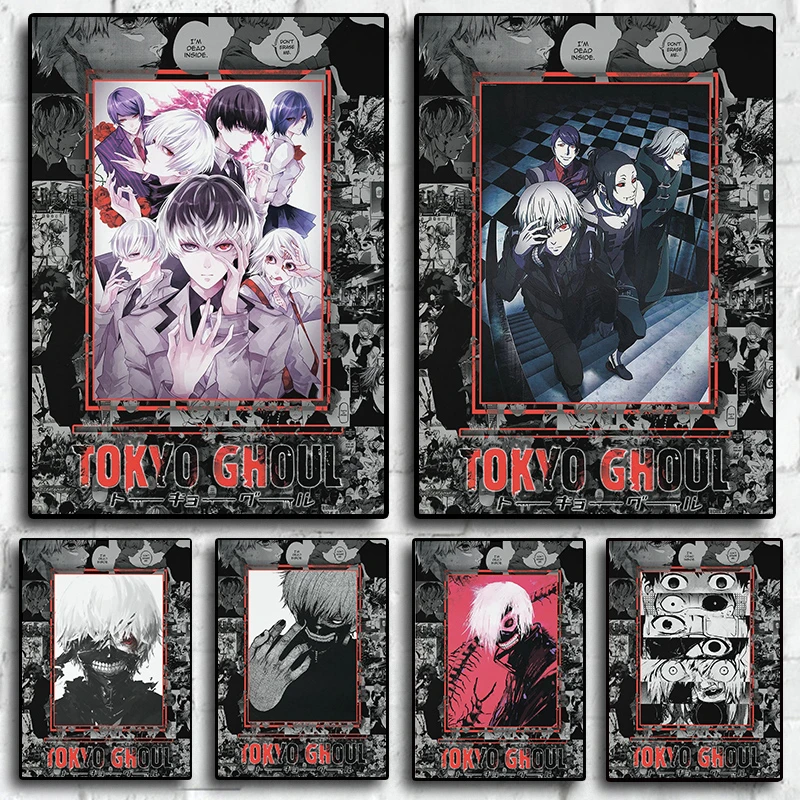 Anime Figures Ghoul | Tokyo Ghoul Posters | Manga Tokyo Ghoul | Anime Poster  Wall - 80s - Aliexpress