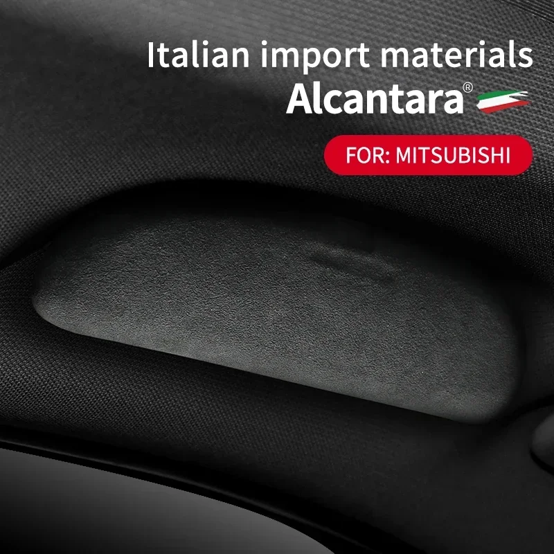 

Alcantara Car Refitted Roof Handle Sunglasses Holder Glasses Case Eyeglasses Storage Box For Mitsubishi Outlander Pajero ASX