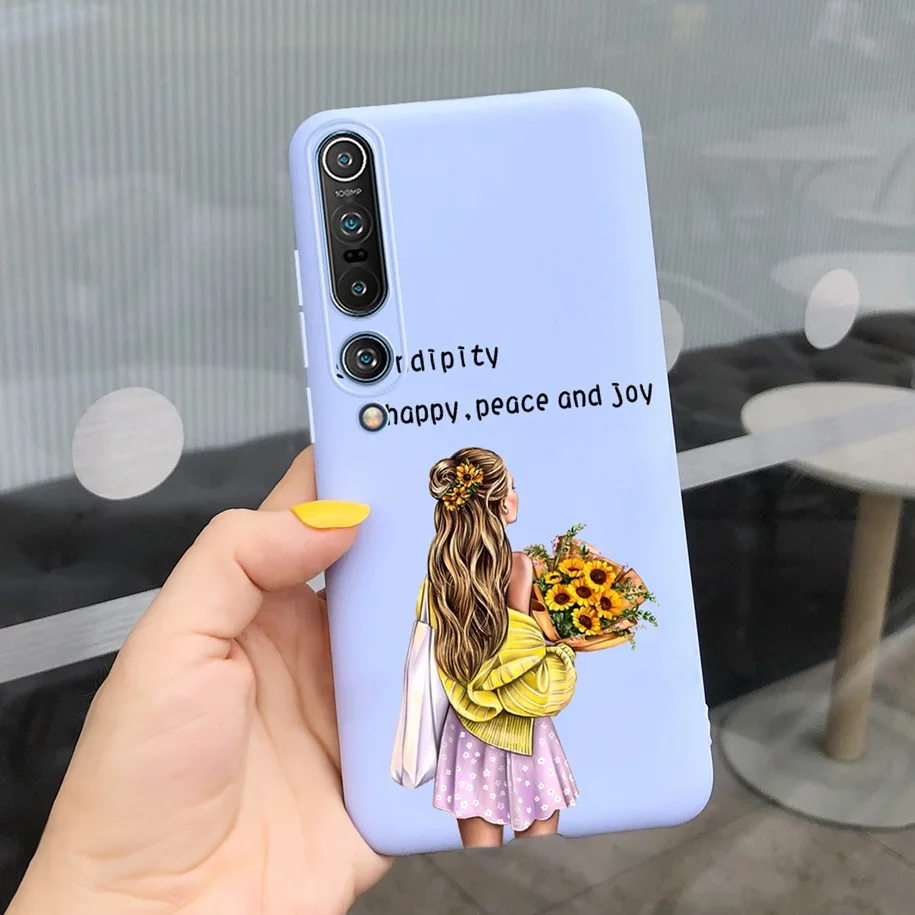 Stylish Flower Girls Slim Soft Silicone Phone Case Cover