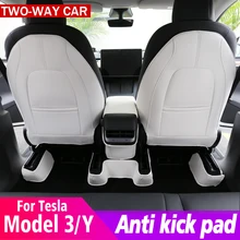 Seat Back Anti Kick Pad Protector For 2021-2022 Tesla Model 3 model Y mat Child Anti Dirty Interior Accessories Trim Decoration