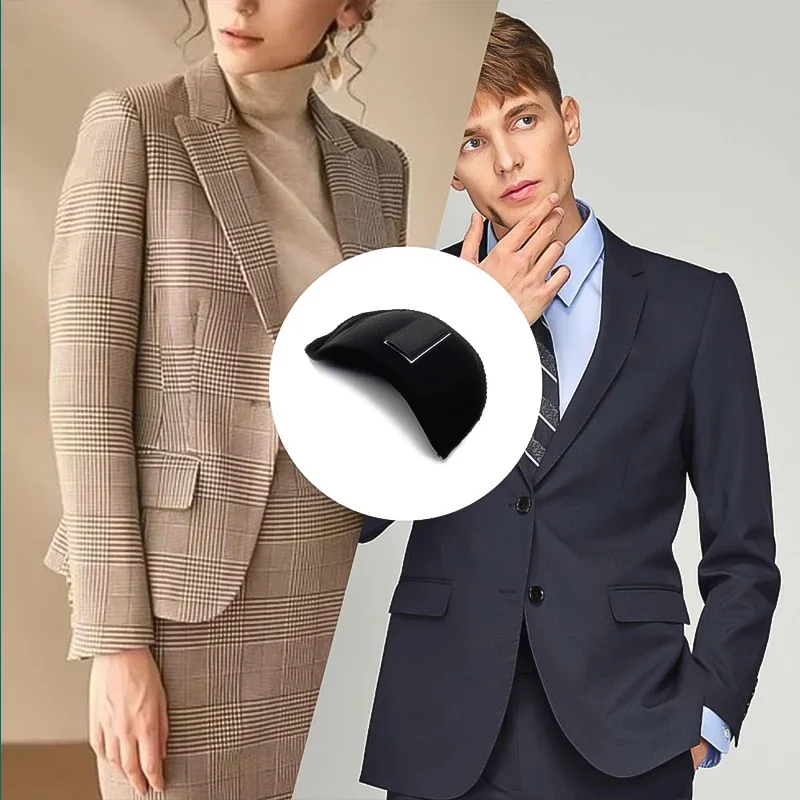 5 Pairs unisex sponge shoulder pads men formal wear supplies women clothing dress accessories removable enhancer