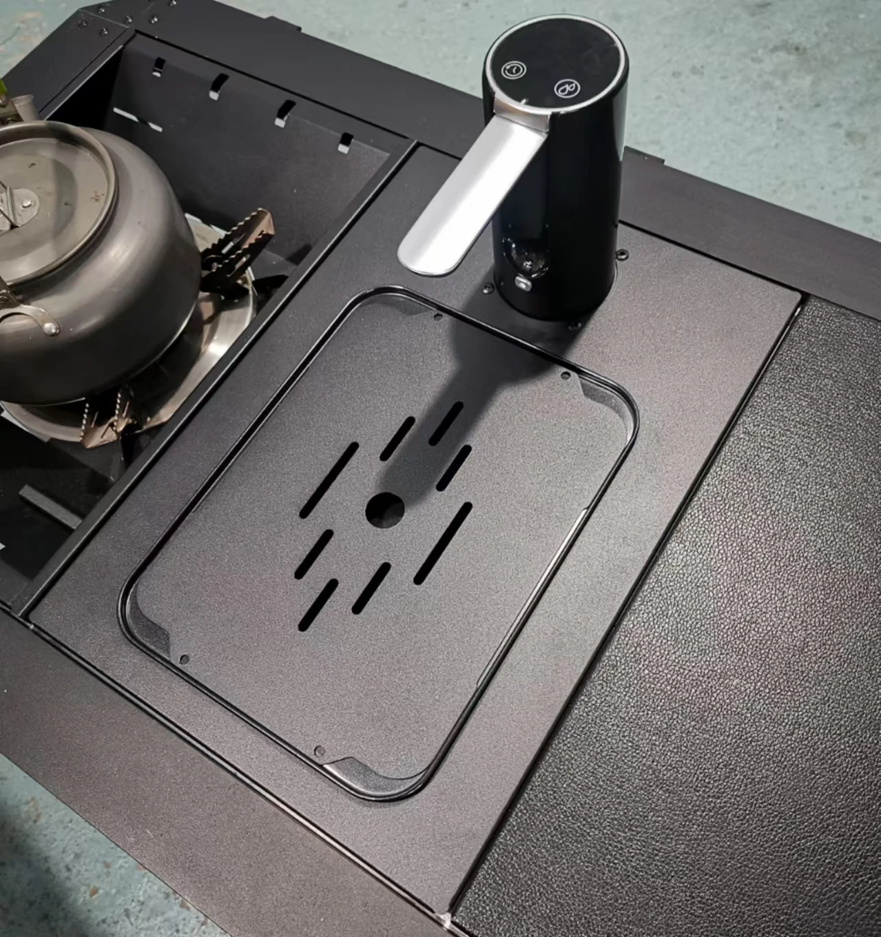 Krcキャンプ折りたたみIGTテーブルセット、軽量木製テーブル