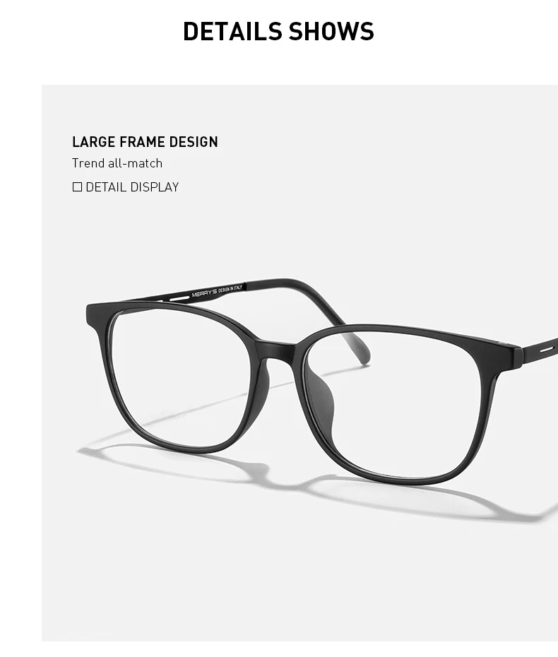 MERRYS DESIGN Men Pure Titanium Ultra-Light And Comfortable Unisex Eyeglasses Frame Women TR90 Eyewear Glasses Frame S2840