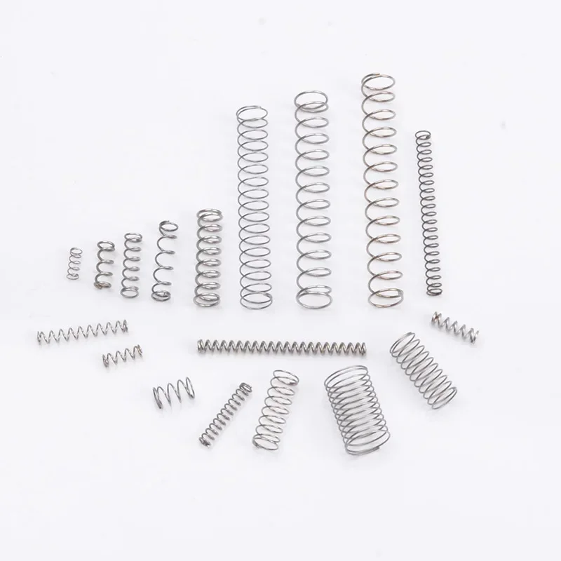 10Pcs 0.5/0.6/0.7mm 304 Stainless Steel Spiral Return Micro Small Compression Spring OD: 4/5/6/7/8/9/10/11mm Length: 5mm-50mm
