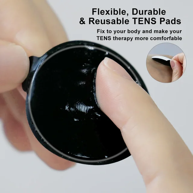 Reusable Tens Electrode Pads Electrostimulation Patches Acupuncture Physiotherapy Ems Nerve Muscle Stimulator Gel Sticker 3