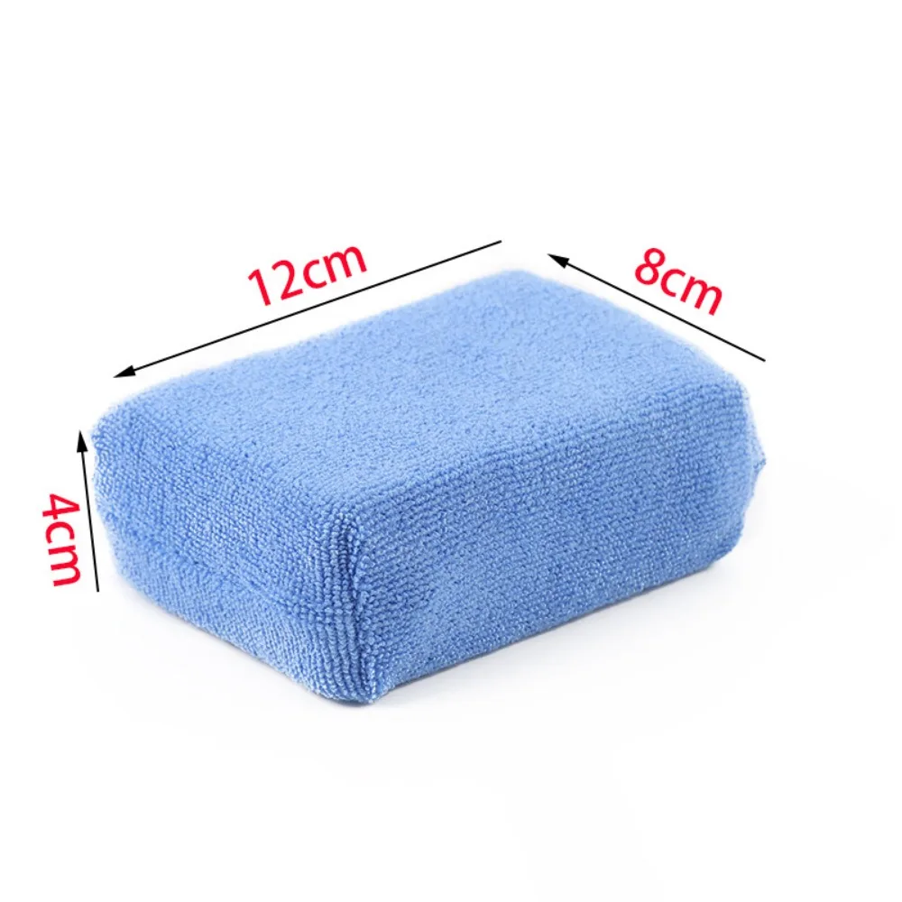 1-20PCS car waxing sponge Car detail waxing care pad Microfiber rectangular cleaning and polishing sponge car cleaning tools 6