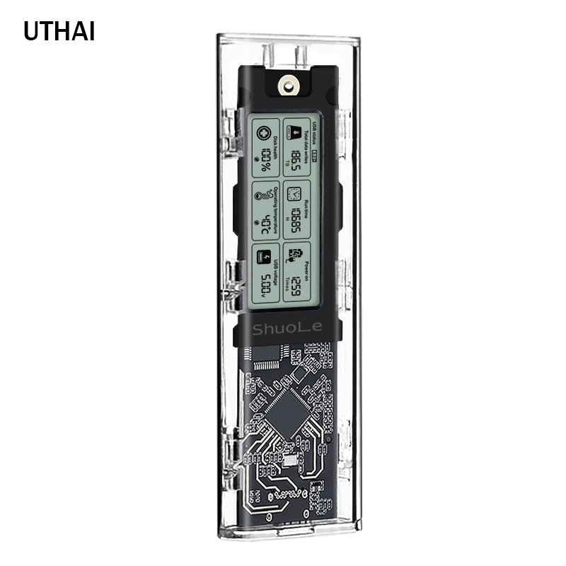 UTHAI M. 2 NVME/NGFF Dual Protocol Solid State Drive Case Intelligent Digital Health Detection Typc3.2 Hard Drive Case