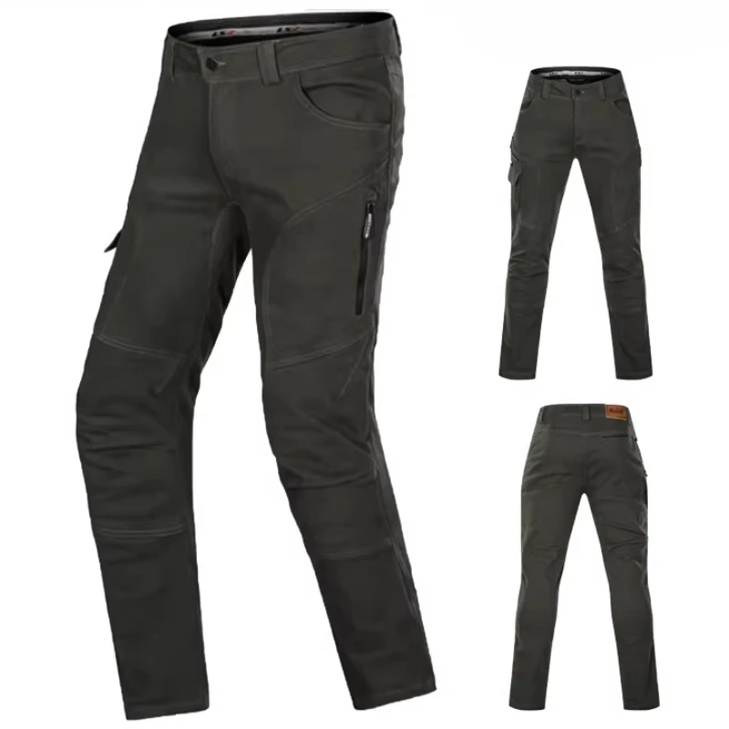 남성용 오토바이 바지 사계절 오토바이 라이딩 바지 따뜻한 방수 모토크로스 의류 CE 보호 장비가 있는 낙상 방지