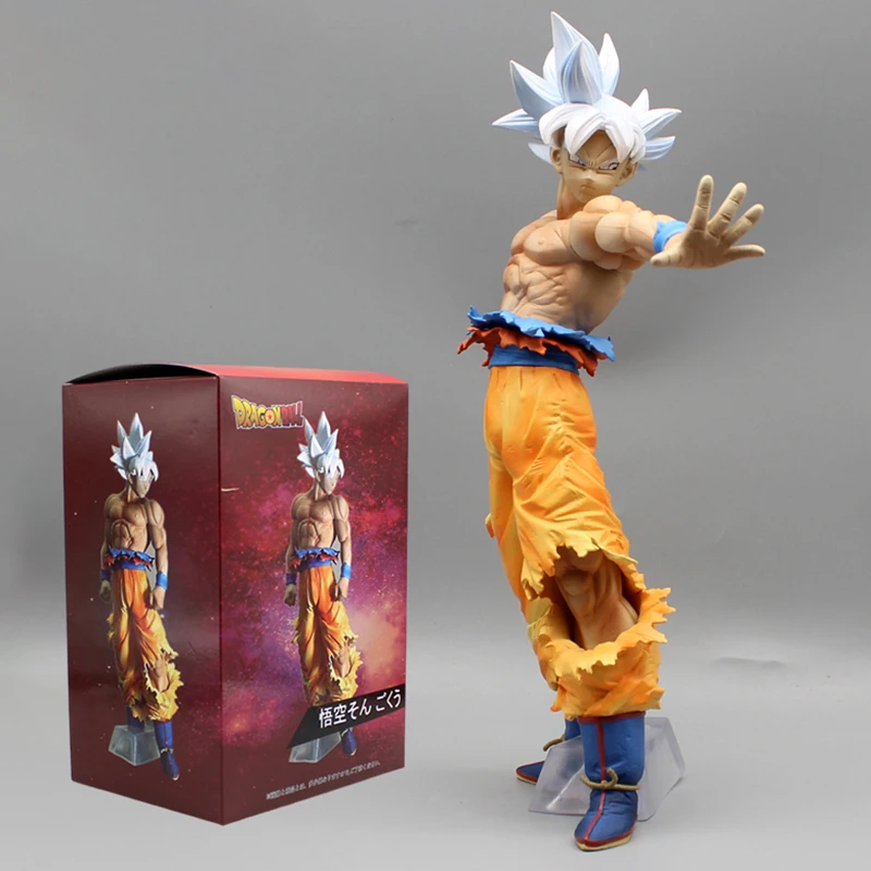 

32cm Dragon Ball Z Action Figure Anime DBZ Ultra Instinto Son Goku Figuras Toys Manga Super Saiyan Figurine Model Gift for Kids