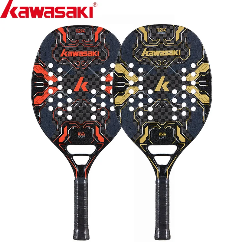 Tennis Racket Kawasaki 12K 100% Carbon Fiber Beach Tennis Master M12