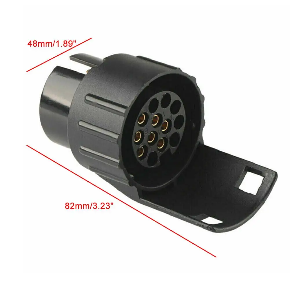 trailer plug adapter 7 Pin To 13 Pin Plug Adapter Trailer Connector 12V Towbar Towing Waterproof Plugs Socket Adapter Car Truck Accessories