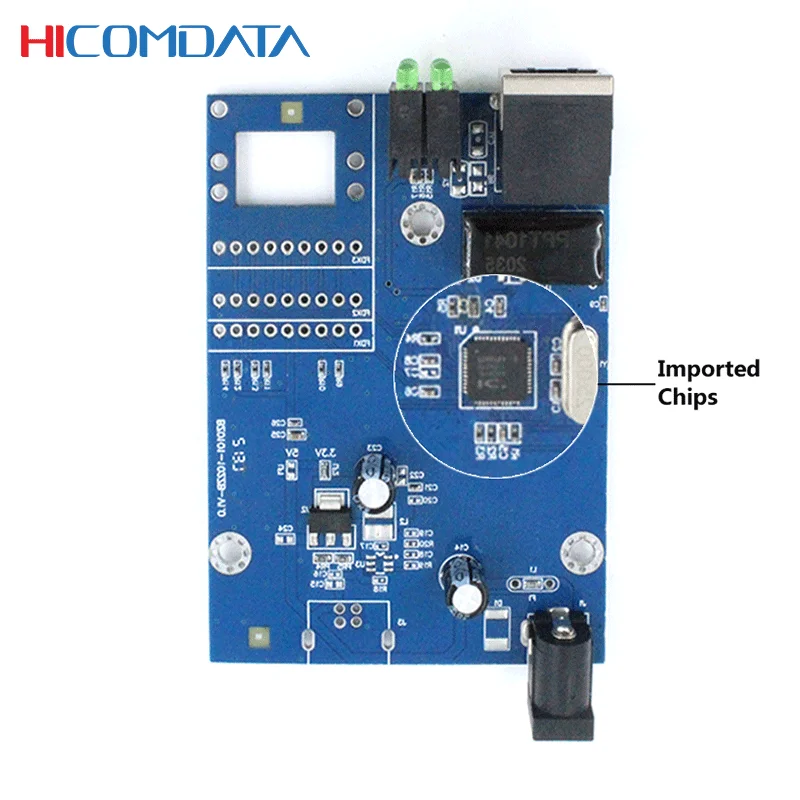 HICOMDATA 100M Fiber Optic Media Converter 1 SFP 1 RJ45 LC Port 20km Optical Sfp Optics Equipment