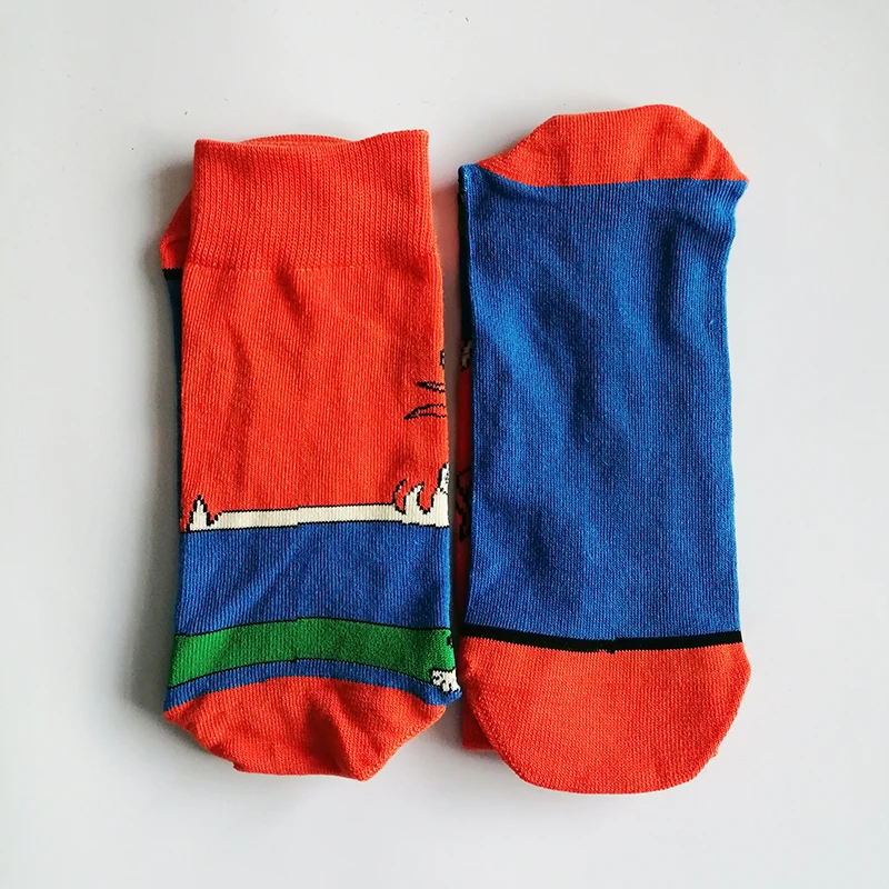 Men Anime Socks Cartoon Movie Gamers Novelty Happy Funny Sokken for Christmas Party Festival Gift