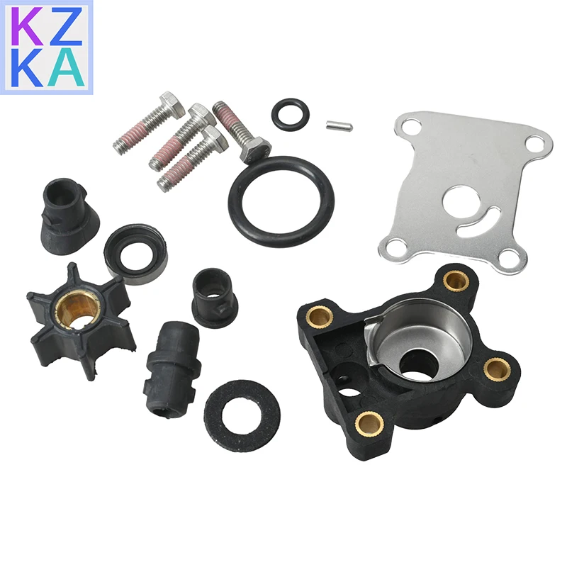 394711 Water Pump Impeller Repair Kit for Johnson Evinrude 8-15HP Outboard with Housing 1974-UP 18-3327 0394711 Boat Engine