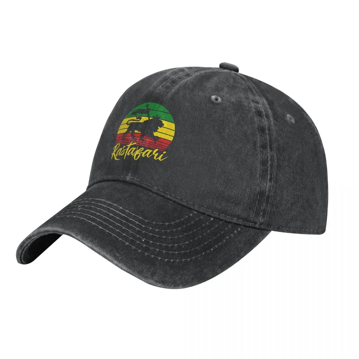 Rasta Flag Lion Multicolor Hat Peaked Women's Cap Rastafari Lion Of Judah Classic Retro Personalized Visor Protection Hats
